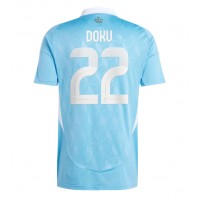 Echipament fotbal Belgia Jeremy Doku #22 Tricou Deplasare European 2024 maneca scurta